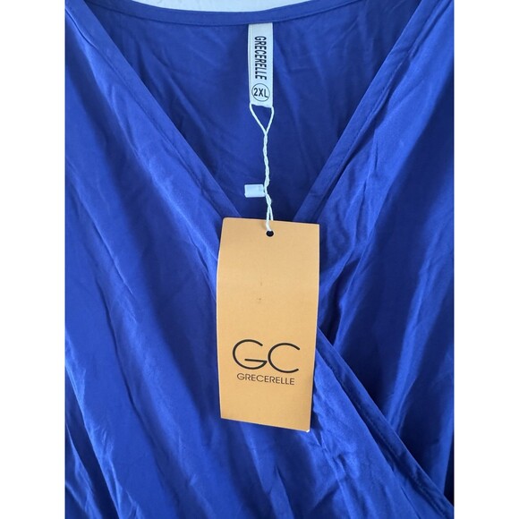 Women's maxi dress royal blue Boho V-Neck Wedding Guest Graduation Party XXL - Picture 9 of 14